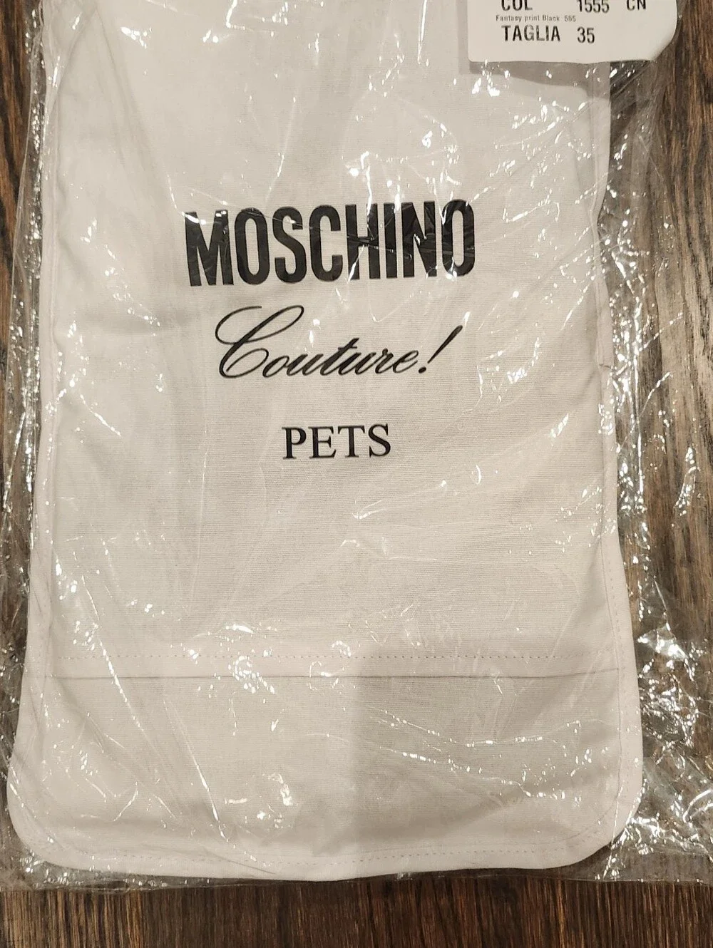 New Moschino Grey Dog Hoodie